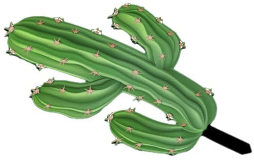 UPKOCH Picchetti Da in Acrilico Per Decorazioni Da Esterno Cartelli Cactus Per Patio Cortile e Sentiero