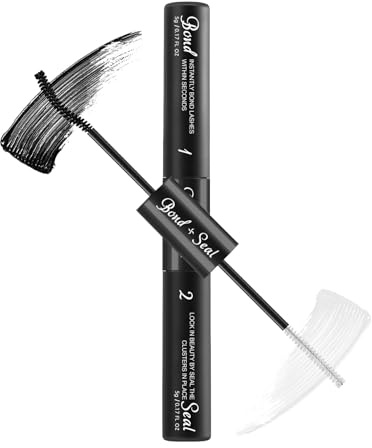 5ML Colle Faux Cils Lash Bond et Seal Colle DIY Cluster, Kit Dissolvant de Colles et de Joint pour Cils, Adhésif Waterproof Cluster Lash Glue Strong Hold 48-72h Imperméable Colles Faux Cils (Noir)