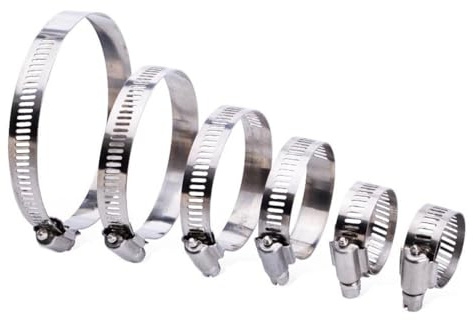 Einohr-Schlauchschelle, 6 mm - 57 Mini-Kraftstoffleitungs-Rohrclip aus Edelstahl, optionale Größe for Luftschlauch, Wasserleitung, Kraftstoffschlauch, Silikon(14 27mm)