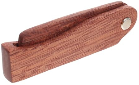 MOTHNUR Taschenkamm aus Sandelholz Klappbar Leicht Ergonomisch Herren Bart und Schnurrbartpflege Reise Zubehör