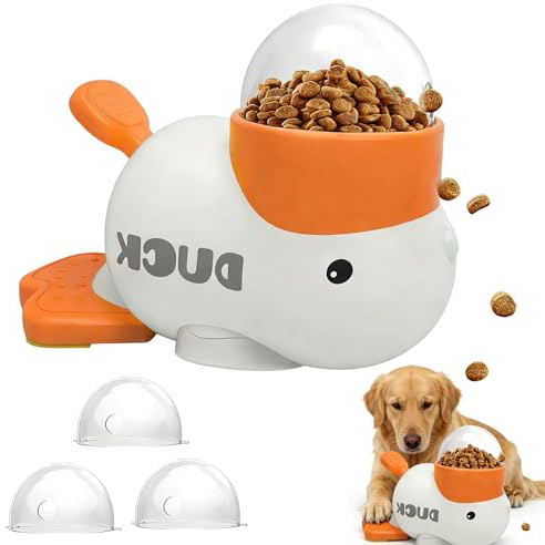 Giocattolo interattivo per cani, Slow Feeder Cane, a forma di anatra, distributore interattivo, giocattolo per cani, intelligenza, riduce la fioritura, favorisce una sana approssimazione per animali