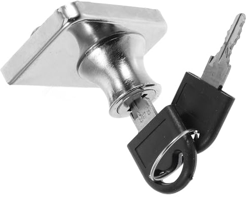 Alipis Verrou de Congélateur Coffre pour Porte Coulissante en Verre Serrure de Sécurité sans Ouverture Clé pour Réfrigérateurs de Magasin et Supermarché