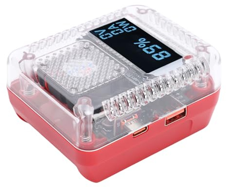 Aramox Adattatore Caricabatteria Tipo C USB 140W PD3.1 Display Digitale con Uscita 5A Funzione Try.SRC per Batterie Agli Ioni di Litio 48-11-1828 48-11-1840-1890