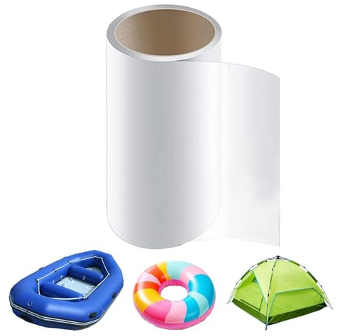 Air Mattress Patch Kit Heavy Duty Adhesive Waterproof Tape | Water Proof TPU Clear Repair Patches for Air Mattress, Tent, Swimming Ring, Trampoline, Waterslide, Kayak, Boat, Tube,
