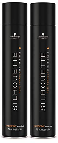 2er Super Hold Hairspray Haarspray Black Silhouette Styling Schwarzkopf 500 ml