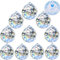 Hisredsun 40mm 10 pcs Crystal prism Ball with nylon thread,Glass Chandelier K9 Hanging Faceted Prism Balls Window Rainbow Suncatcher Decoration prism Suncatcher,rainbow maker (40MM10PCS)