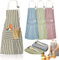 Senteen Delantal de Cocina de Algodón y Lino - 4 Piezas Ajustables para Hombre y Mujer - Ideal para Hornear, Jardinería, Restaurante y Barbacoa
