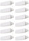 fiXte Soft Rubber Window Door Table Furniture Wedges Stop Stopper Stay Jam Lock in White (Pack of 12)