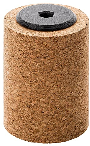 Kork Bürste Rotor Kork Roller 70 x 97 mm | Korkrolle für Skiservice und Skiwachs | Polierkork für Kaltwachs Flüssigwachs Fluor | Standard Sechskantaufnahme 10 mm | für Alpin Langlauf Tourenski