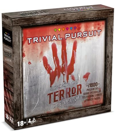 Winning Moves Trivial Pursuit Terror - Brettspiele für Erwachsene, Spiel für 2 Spieler, Quizspiel, Trivia für Liebhaber von La Groza