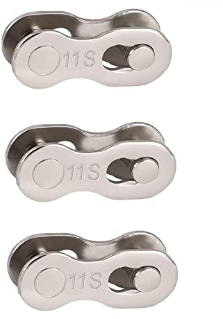 KAIAIWLUO 11 Speed Chain, 3 Pair Bike Missing Link Connector Quick Link for 11 Speed Bike Chains, Silver