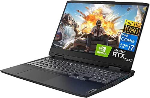 Lenovo IdeaPad 3 Gaming Laptop 2023 Newest, 15.6 FHD Display, Intel Core i7-12700H Processor, GeForce RTX 3050Ti Graphics, 16GB RAM, 1TB SSD, Backlit Keyboard, Wi-Fi 6, Windows 11 Home