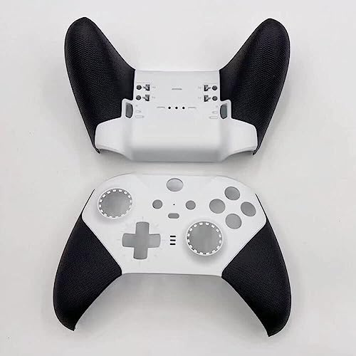 JMXLDS New Replacement Front Back Faceplate Plates Top & Bottom Panel Housing Shell Case Cover for Xbox One Elite Series 2 Wireless Controller - Whtie