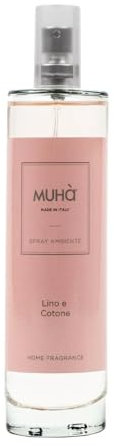 MUHA' | Spray Profumatore per Ambienti, Fragranza Lino e Cotone, Formato da 100 ml