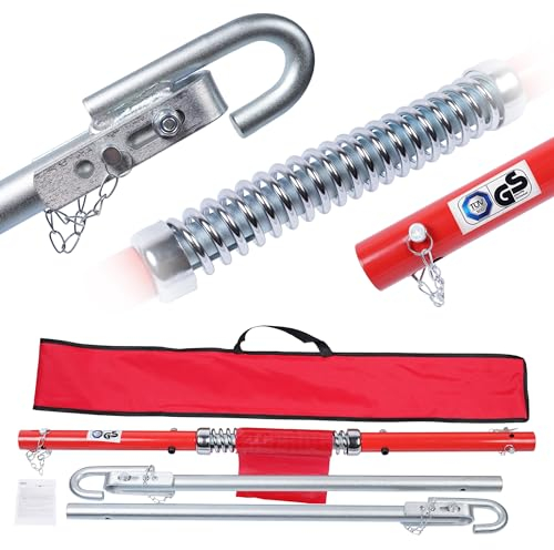 DGH System Barre de remorquage 3T Pratique en 3 Parties avec Fonction d'amortissement et Force de Traction de 3000 kg