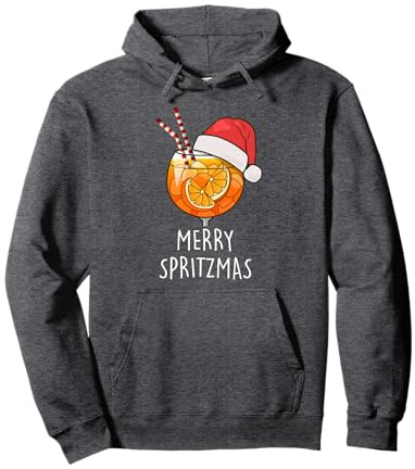 MERRY SPRITZMAS I OFFICIAL APEROLLIN XMAS CLUB Natale Felpa con Cappuccio