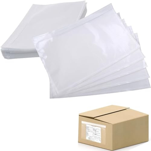 Lieferscheintaschen,30 Stück Lieferscheintaschen Selbstklebend,Selbstklebende Dokumententaschen,Transparent Versandtaschen,Selbstklebende Begleitpapiertaschen,Für Rechnungen,Lieferscheine,19 x 24 cm