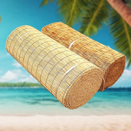 YYDPSHH Schilfrohrmatte Natürlicher Schilfrohrzaun Schilfmatte Sichtschutz Matten mit Kabelbindern, Außenbereich, Balkon, Terrasse, Gartenzäunen (Color : Brown, Size : 140x600cm