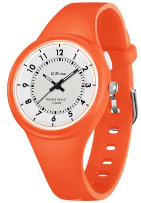 BIEWO Damenuhren, 5ATM wasserdichte Armbanduhr für Frauen, leicht lesbar, einfache Krankenschwesteruhr, minimalistisch, analog, Quarz, Armbanduhr, Silikonarmband
