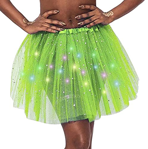 HzDazrl Jupe Tutu en Tulle pour Femmes, Jupe de Ballet à Couches, Jupe de Fête, Jupe Princesse, Déguisement pour Halloween, Noël, Carnaval, Mini Jupe, Taille unique