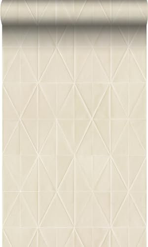 Origin Tapete Origami-Muster Sandbeige 53 cm x 10.05 m