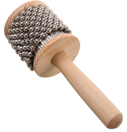 Toyvian Cabasa in Legno Strumento Musicale per Ragazzo Ragazza Giocattolo Percussione Piccolo Strumento Cabasa per Ragazzo Ragazza Strumenti Musicali