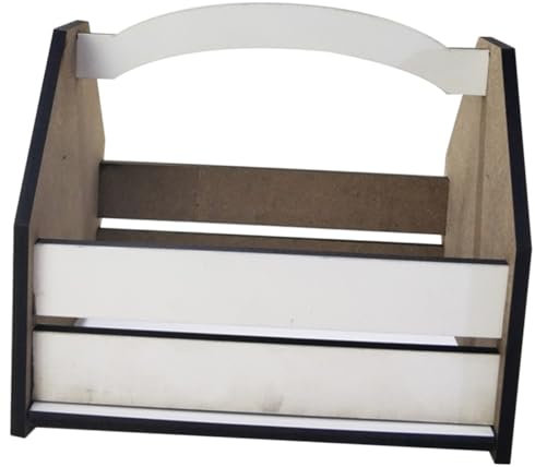 FUNOMOCYA Cesta de Bebidas Portátil de Mdf en Blanco para Sublimación
