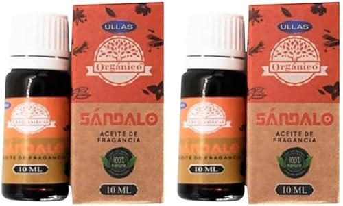 Ätherisches Weihrauchöl Sandelholz – 2 x 10 ml Flaschen – Natürliches Wohlbefinden in jedem Tropfen – 100% rein – Bio