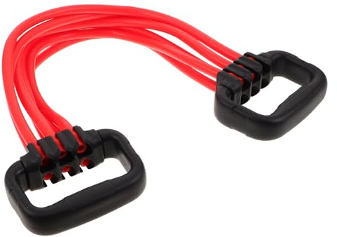 Gogogmee Bandas de Resistencia Ajustables para Hombre Expansor Muscular de Alta Elasticidad Cuerda Elástica para Entrenamiento de Fuerza Tonificación de Espalda y Pecho Casa Color Rojo