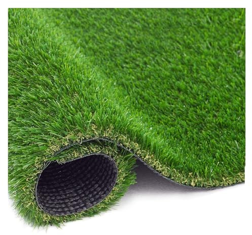 MYJIO Gazon Synthétique Herbe Synthetique Exterieur Tapis de Pelouse Artificiel Simulation Naturelle pour Terrasse, Balcon, Extérieur (1x6m/3.28x19.68ft)