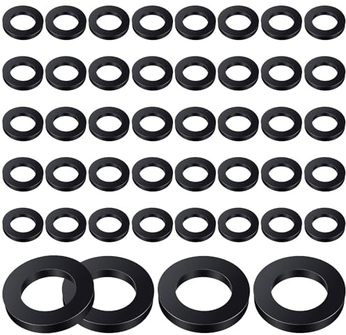 40 Pcs 3/4 Rubber Washers O Rings Kitchen Tap Seal Tap Washers Shower Head Gasket Plumbing for Showers Head Faucet Washer Kit for 1/2 Fixed Handheld Shower Hose Connector Creates Seal