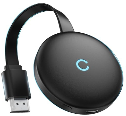 Wireless HDMI 4K, Miracast Dongle HDMI Transmitter Screen Mirroring Diaplay Streamer Adapter, 5G/2,4 Hz Kabellos Receiver von Video/Audio Übertragung von Laptop, PC, Smartphone auf TV, Beamer, Monitor