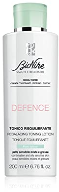 Bionike Defence - Tonico Riequilibrante Astringente per la Pulizia del Viso per Pelli Sensibili Miste e Grasse, Leviga e Opacizza la Pelle, Dona Freschezza Immediata, 200 ml