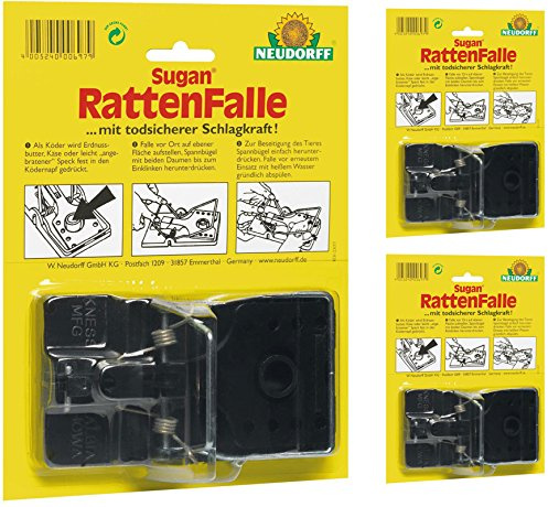 3 x Neudorff Sugan RattenFalle
