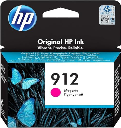 HP 912 Magenta, Original Druckerpatrone | Tinte für HP Officejet 8010, 8010e, HP OfficeJet Pro 8020, 8020e, ~315 Seiten (3YL78AE)
