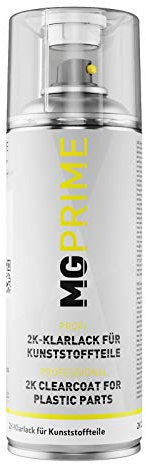 MG PRIME 2C vernis pour parties en plastique Peinture automobile Bombe aérosol brillante HS 400 ml