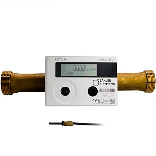 Zähler Plattform Wärmezähler SensoStar U Eichung 2026 Ultraschall Kompakt Nenndurchfluss Qn 6,0 m³/h, Anschluss 1 1/4 Zoll, Baulänge 260 mm, Temperaturfühler Ø 5,0 mm