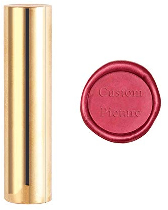 craspire Custom Wax Seal Stamp, Versiegeln von Wachsstempeln 15mm Mini Messingstempel Personalisiertes Logo-Design Benutzerdefiniert Für Umschlag Einladung Hochzeitsgeschenk Verschönerung