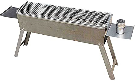 MYAOU Parrilla para Barbacoa Portátil Plegable de Acero Inoxidable Carbón de leña Barbacoa Camping Jardín al Aire Libre - Ligero
