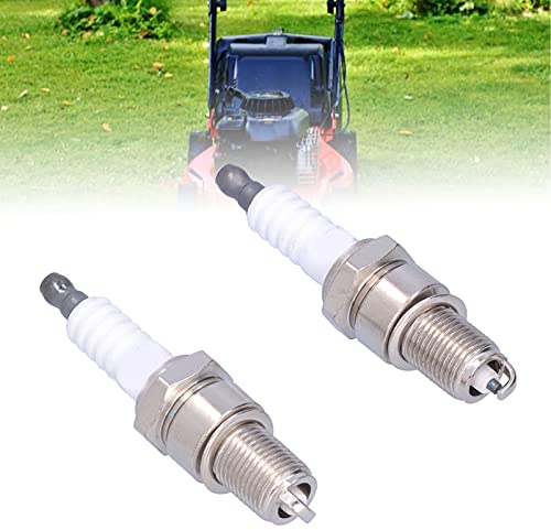 GAESHOW 2 Stück Rasenmäher Zündkerze, Ersatzzündkerze F7TC, Praktische Zündkerze Ersatz für MTD 951-10292 751-10292 Rasenmäher Generator Schneefräsen