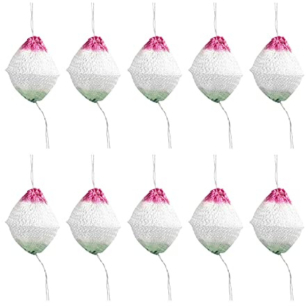 Glühstrumpf für Gaslaterne 10/20 Stück Camping Glühstrumpf Lampenschirm Lampe Mantel Gaze Garn Docht Doppelkopf für Drucklampe/Gaslampe (10 Stück)