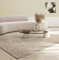 the carpet Mila tappeto moderno soggiorno, elegante tappeto lucido a pelo corto soggiorno in beige con motivo lampo oro, tappeto 160 x 230 cm