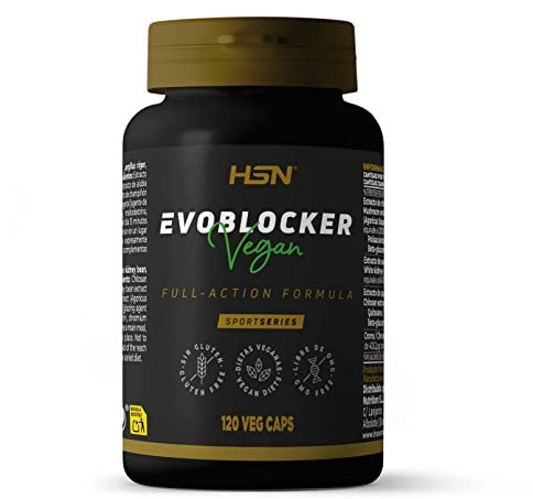 Bloqueador de Carbohidratos y Grasas Evoblocker de HSN | 120 Cápsulas Vegetales con Chitosan + Extracto de Alubia Blanca + Agaricus bisporus + Picolinato de Cromo | No-GMO, Vegano, Sin Gluten