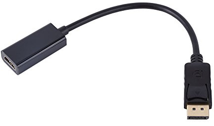 KOSDFOGE Adaptateur Displayport (DP) vers HDMI, Convertisseur D'Adaptateur Display Port vers HDMI Connecteur Mâle vers Femelle 1080P pour Ordinateur, Ordinateur de Bureau, Ordinateur Portable, PC