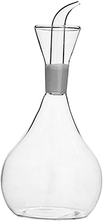 JISADER Aceto Olio con Versatore, Decanter Caraffa Olio, Dosatore Olio, in Vetro per, 350ML