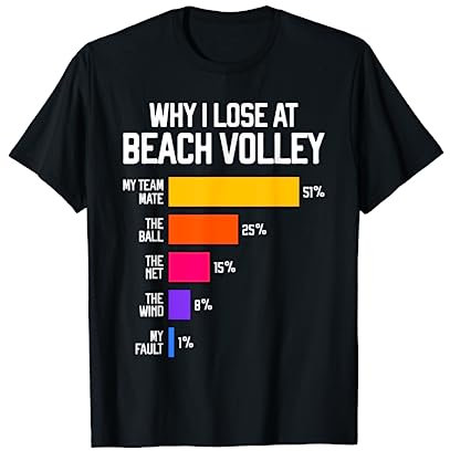 Why I Lose at Beach Volley Volleyball Lustig Ausreden T-Shirt