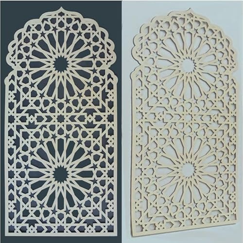 Dekorpaneele Tor mit Ornament 'Marokko' - Innendekoration orientalischer Stil (100x50 cm)