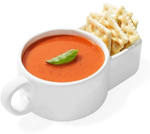 Erice Cuenco de sopa y galletas, cuenco de cereales, cuenco de cerámica, galletas saladas, cuencos de aperitivos, platos de sopa y sándwich, tazas de desayuno, aperitivos vegetales y taza de inmersión