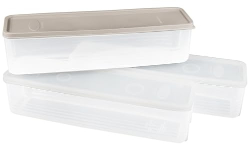 PRETYZOOM Set Di 3 Contenitori Per Gelato Da 1.5L Con Coperchio Sigillato Scatole Per Conservazione Frutta E Dessert in Cucina Contenitori Alimentari Per Frigorifero Organizzato