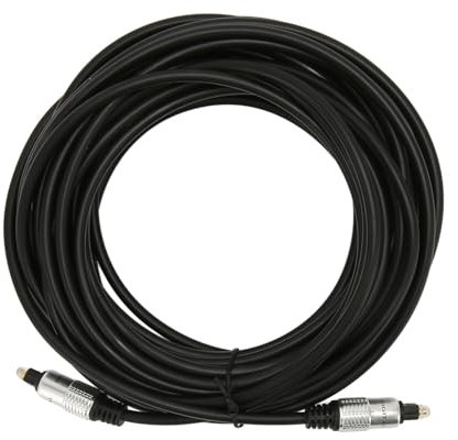 Yunseity Cavo Ottico, Cavo Ottico Digitale Custodia in Lega di Alluminio Resistente e Leggero Connettore Placcato Oro per Proiettore (10 metri / 32,8 piedi)